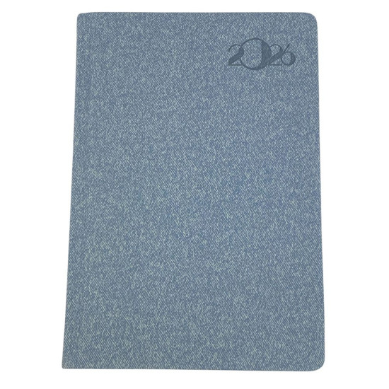 Щоденик датований лінія "Тканина" А5, 168 сторінок (105926DL light gray)