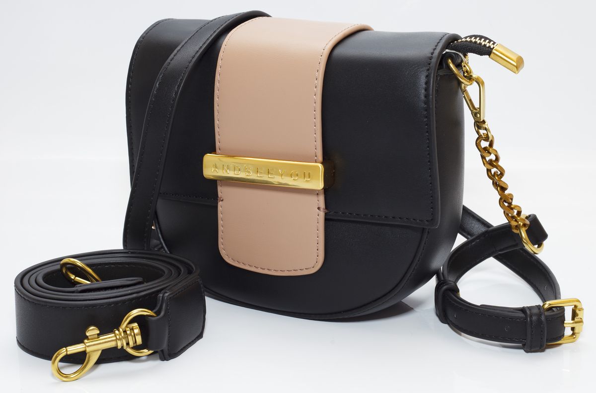 Сумка женская черная 16х18,5см экокожа (9010 black)