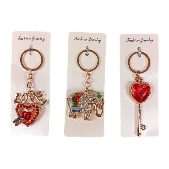 Брелок металлический со стразами Unison (255)