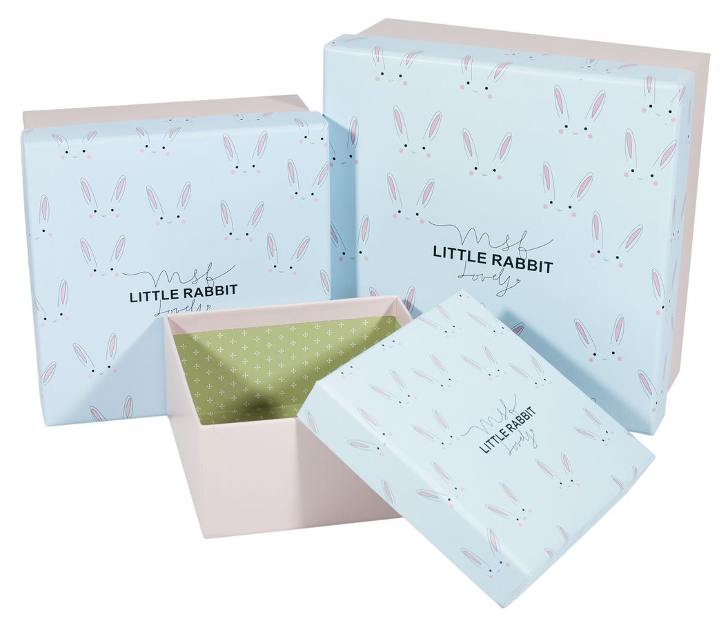 Коробки подарочные квадратная, в наборе -3шт., Unison, JKZ-54 (JKZ-54)