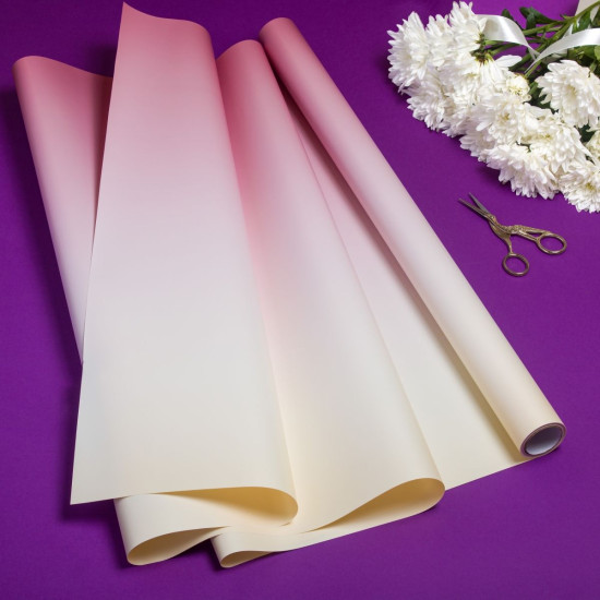 Плівка перламутрова Pastel Diamont silk Gradient, 60см х 7м Бежевий Unison (PPG-6)