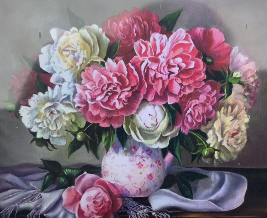 Картина за номерами 30*40см "Півонії" OPP (полотно на рамі фарб. пензля.) 2114EKTL_O (2114EKTL_O)