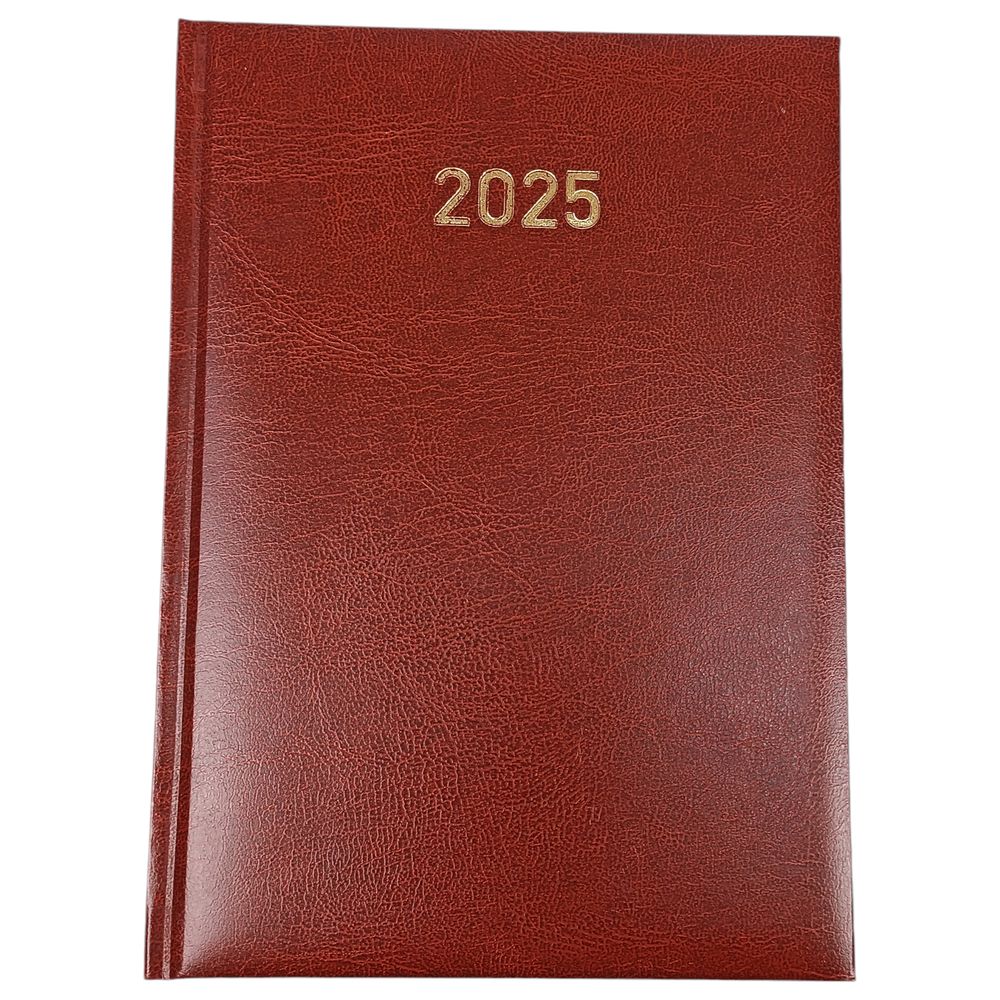 Щоденник датований "2025" у твердій палітурці А5, 168 аркушів (24В-004 brown)