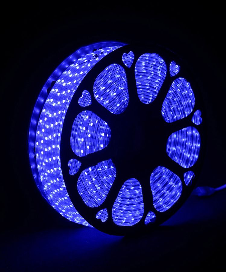 БУХТА 3-жильн. круглий LED 80 м, синій, шт (1735-02)