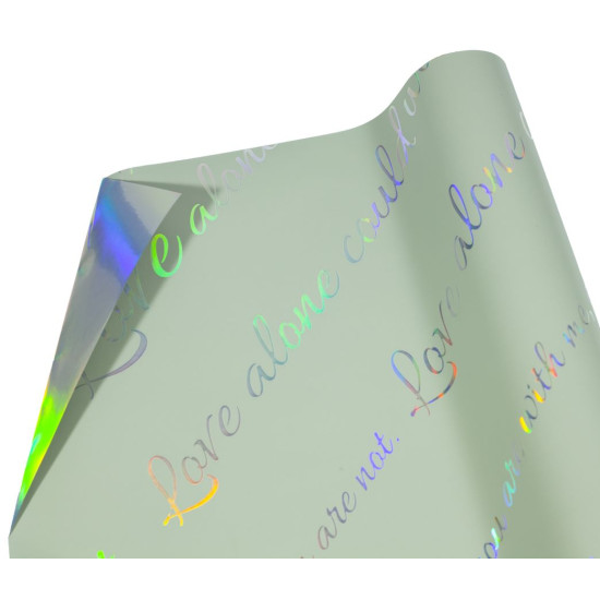 Калька 0,6х5м, двустоння - голограма + олива з написами (PDHDi-5)