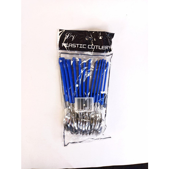 Ложки пластикові, сині, 18см, 12шт/уп Синій Unison (7500-52)