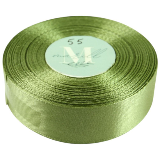 Атласна стрічка 2,5см x 33м Зелений Marill (LA2533-55)