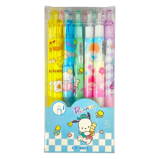 Ручка автоматична, що стираеться "KUR"L, синя, mix (6023)