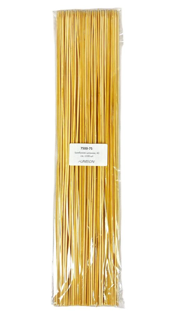 Шпажки бамбукові ±100 шт,  40 см (7500-75)
