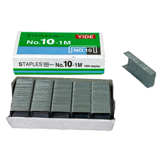 Скоба для степлера №10 YIDE, 1000шт, 19гр (YIDE10)
