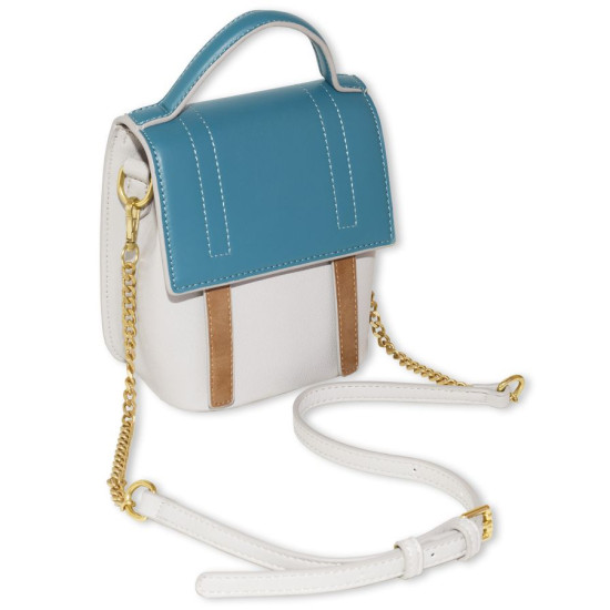 Сумка жіноча бірюза 19х16см екошкіра (1771-2 turquoise)