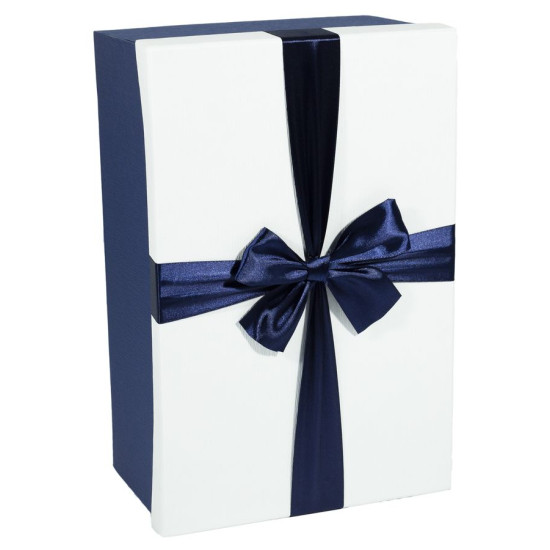 Подарункова коробка LJT-2, прямокутна синя з білим, 32х21х13.5/29х18х11.5/26х15х9.5/20х13х9/17х11х7.7/16х9.5х6.5cm   6шт. в наборі (LJT-2)