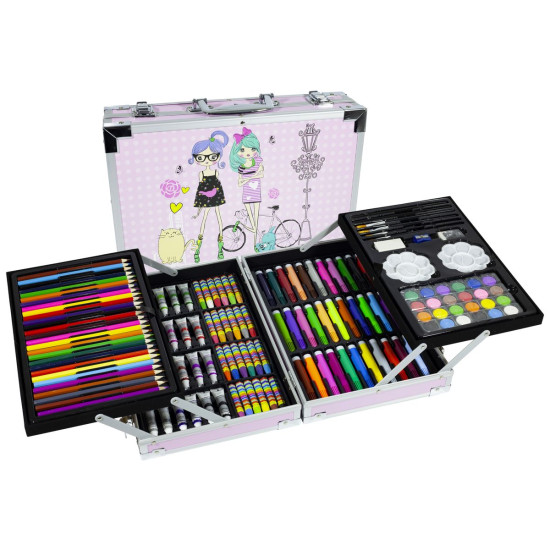 Н-р худож.д / мал. 145 предметів. "Дівчинка" в алюм.чем.34 * 23,5 * 8,7см, 4від. (145)