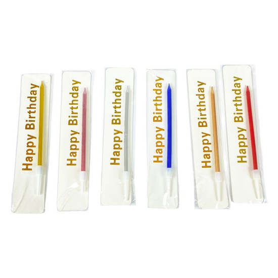 Свічка для торта "Бенто" червона 9 см (040550 red)