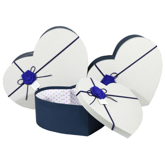 Подарункова коробка MS7311-7Q-1 ,блакитне  серце,  32.3x26.2x12.5cm (MS7311-7Q-1   №3)