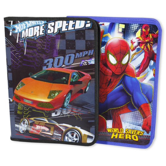 Папка A4  школьная на змейке 23 х 33см Разноцветный Unison (5341)