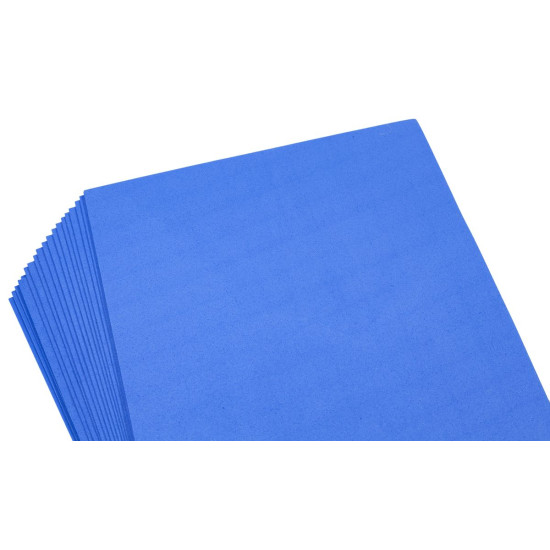 Фоаміран 1мм,  20 аркушів 20х30  -  синій (5095-1-019)