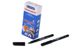 Маркер CENTROPEN тонкий перманентний чорний 2846 Чорний Без бренду (2846)