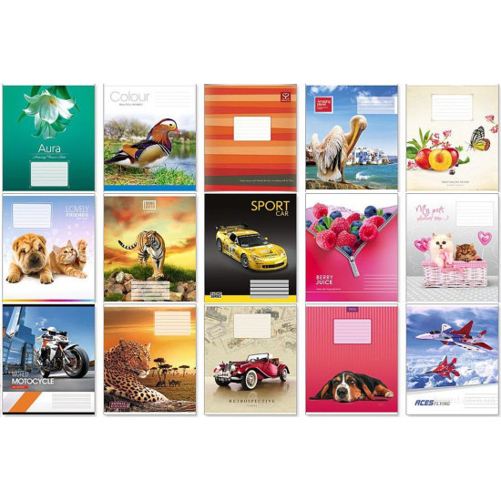 Тетрадь 18л в линию Разноцветный Unison (Тр 003а/959054)