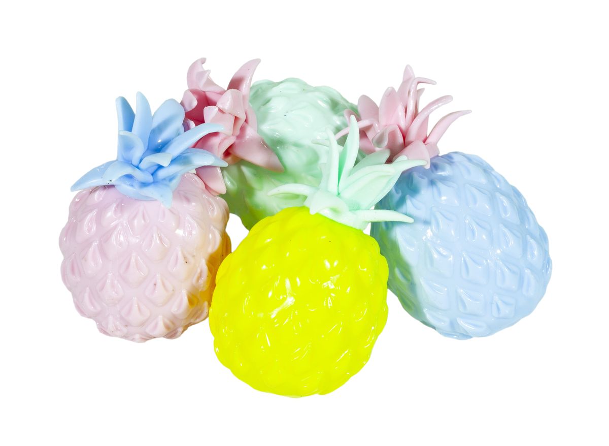 Іграшка-антистрес з орбізом "Ананас" 4цв., 9см (20 * 24) (1230-8)