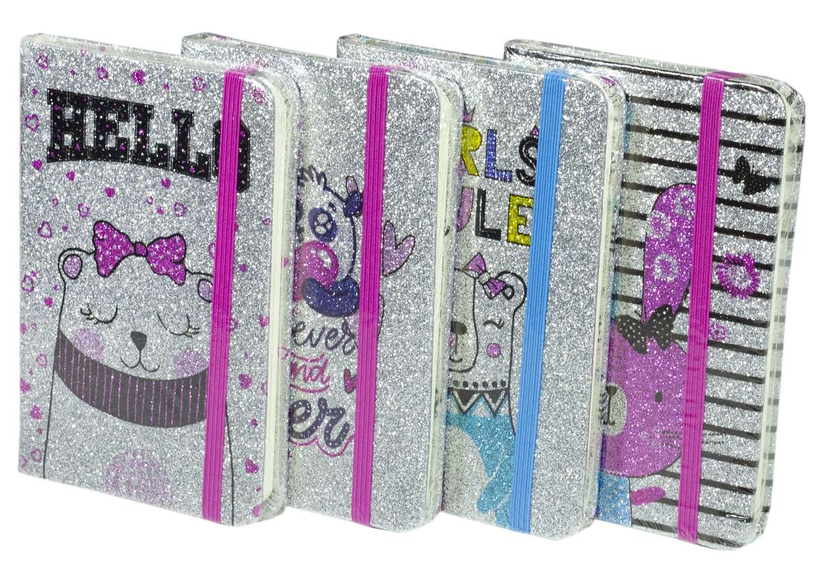 Блокнот на рез. блест ""Звірятка"" 9*14см А6 P96 70g COLOR/box (2008-А6)