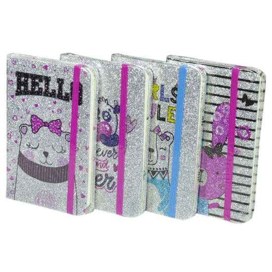 Блокнот на рез. блест ""Звірятка"" 9*14см А6 P96 70g COLOR/box (2008-А6)