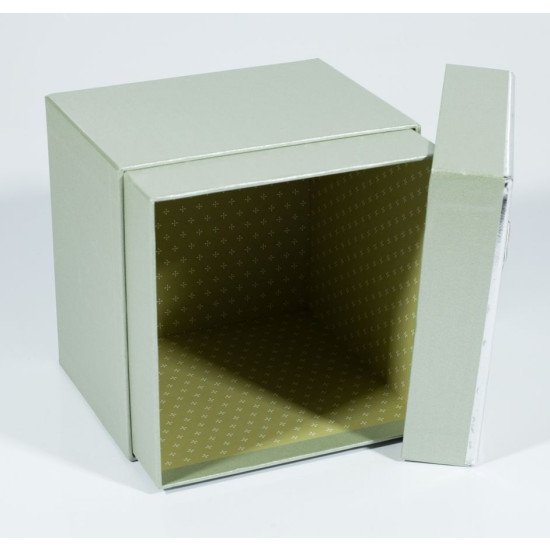 Подарункова коробка 05101-14 , квадратна сіра, 15.5х15.5х15.5cm/12.5х12.5х12.5/9х9х9cm   3шт. в наборі (05101-14)