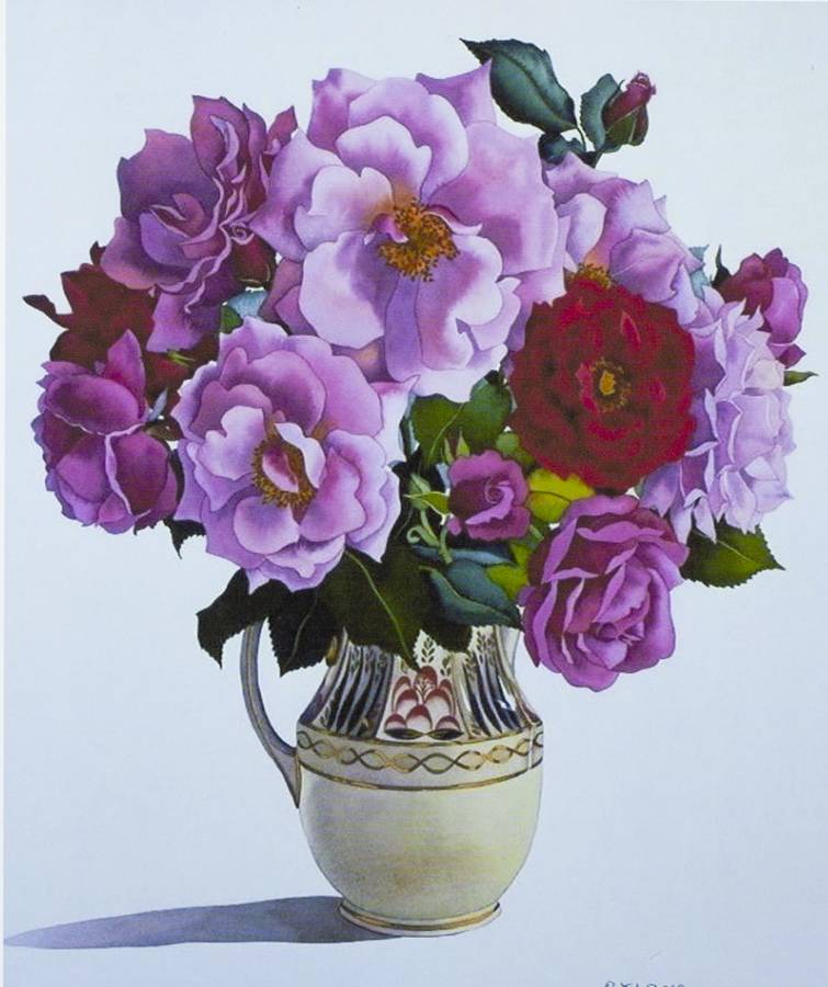 Картина за номерами "Букет" 40 * 50см, крас.-акрил, кисть-3шт. (5163_B)