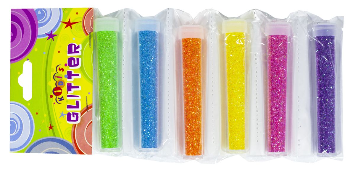 Глітер неоновий на стрічці 6 кольорів Різнокольоровий Unison (1990)