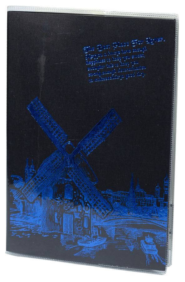 Блокнот 52 л А5 черные листы 110 г/м²  обложка ПВХ Черный Unison (25681)