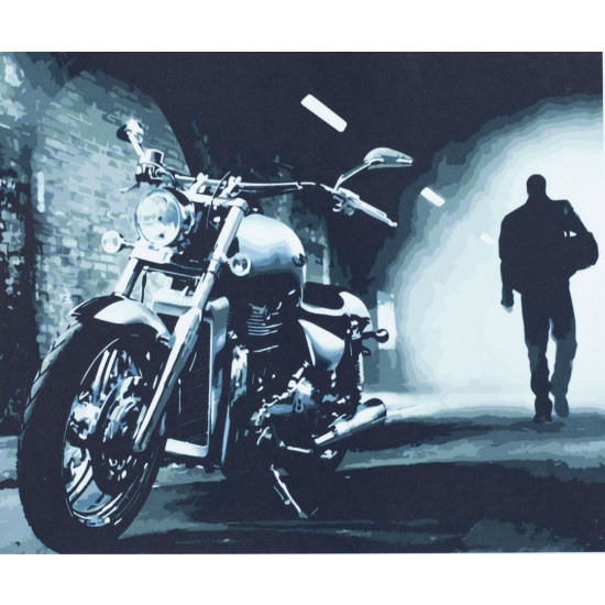 Картина за номерами "Мотоцикл" 40 * 50см, крас.-акрил, пензлик-3шт. (1182)