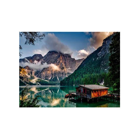 Картина по номерам "Горное озеро" 40*50см,крас.-акрил,кисть-3шт. (RA3663)