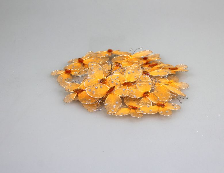 Метелики декоративні BD-2 капронові 5.5 см, 20шт/уп (BD-2)