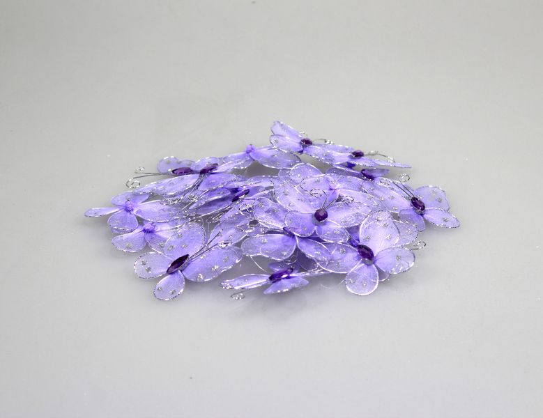 Метелики декоративні BD-2 капронові 5.5 см, 20шт/уп (BD-2)