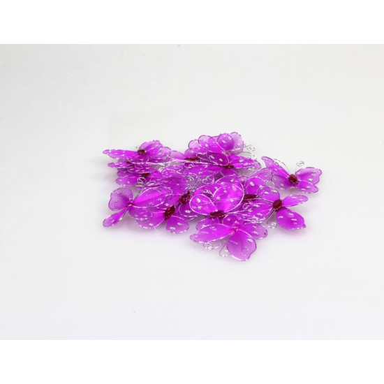 Метелики декоративні BD-1  капронові 2.5 см, 20шт/уп (BD-1)