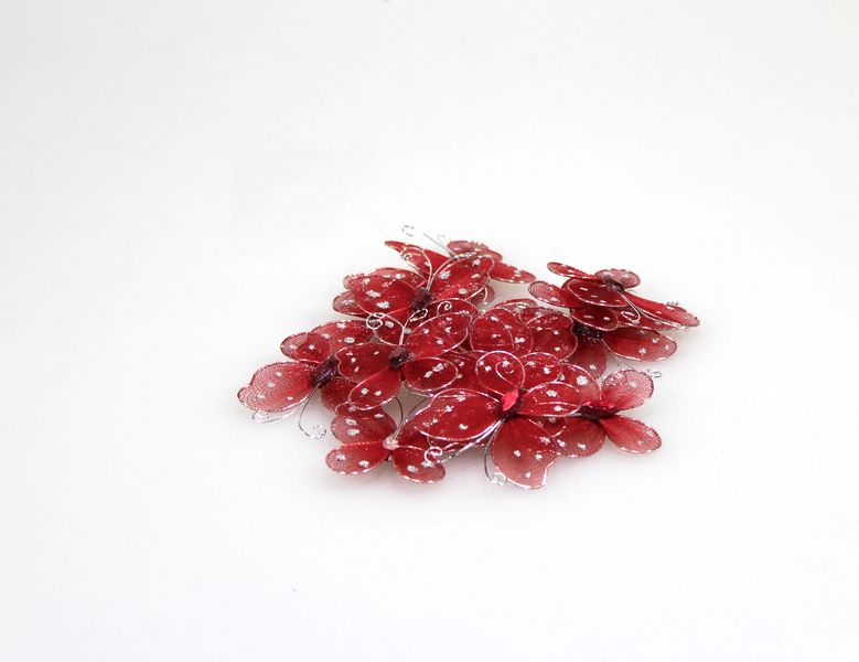 Метелики декоративні BD-1  капронові 2.5 см, 20шт/уп (BD-1)