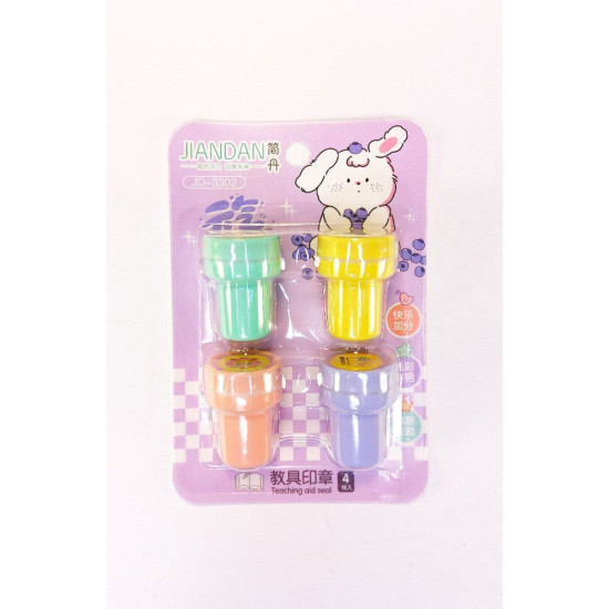 Набір штампиків 25мм, 4шт у блістері Unison (3302)