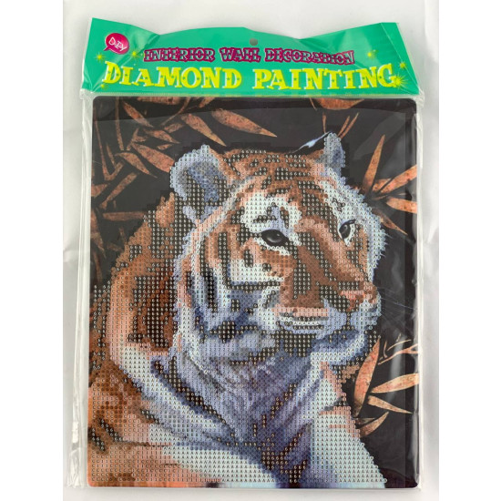 Алмазная мозаика "Тигр" 21 х 25см в ОРВ упаковке Разноцветный Без бренда (D21262)