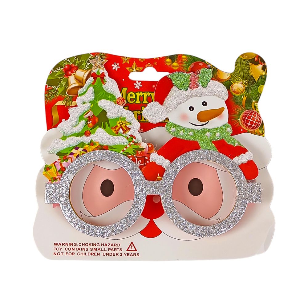 Окуляри новорічні "Санта Клаус, Сніговик, Олень, Ведмідь" Різнокольоровий Unison (6068)