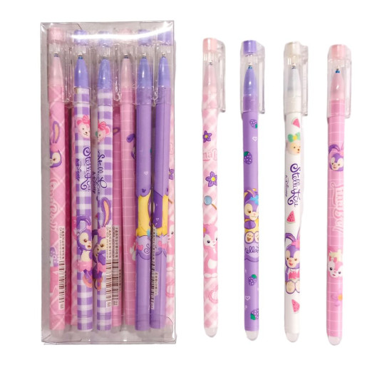 Ручка що стираеться "Stella you", 0,5мм, синя mix 12шт/етик Різнокольоровий Без бренду (1858)