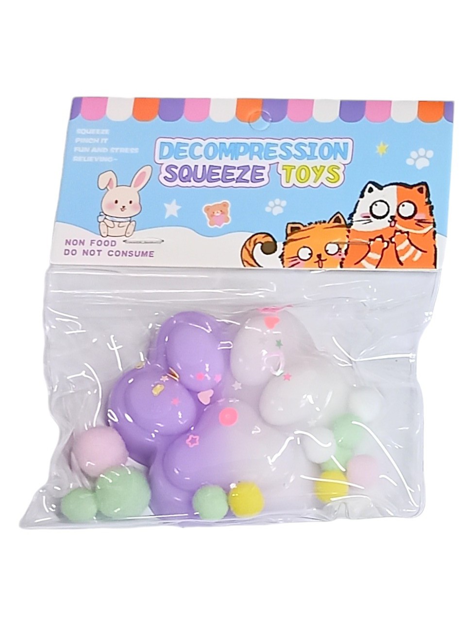 Таба сквіш антистрес  Лапка омбре (Ts ombre -violet)