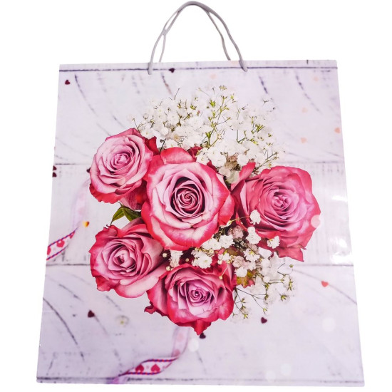 Пакет паперовий жіноча серія - супер 170г 47х52х20 Червоний Unison (PVM475220W)