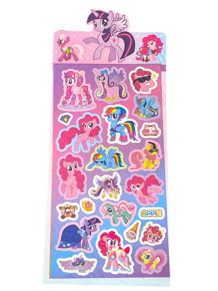 Наклейка з блискітками "Поні" 22 х 10см (ST-4704-PO)