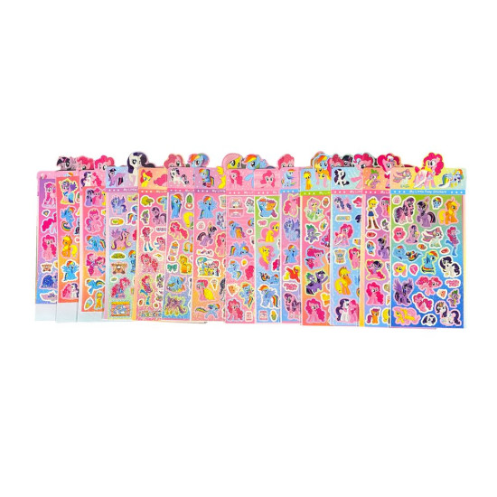 Наклейка з блискітками "Поні" 22 х 10см (ST-4704-PO)