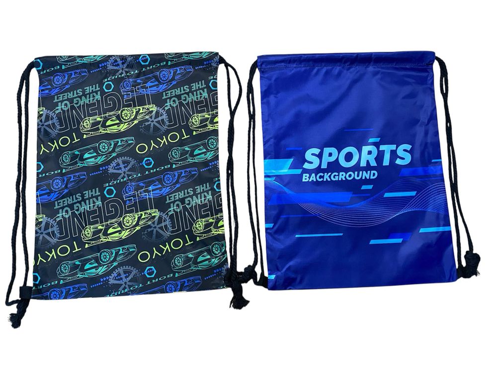 Мішок для взуття "Спорт-машини" не промокає 34 х 43см, 4 види (430-39)