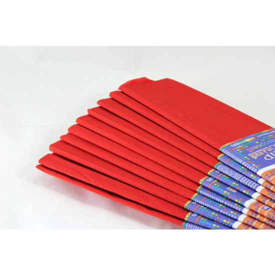 Креп-бумага 35%, 50х200см, 20г/м2 -  красная, KR35-8001 (KR35-8001)