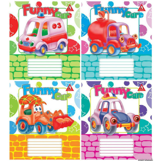 Тетрадь 12л в клеточку Разноцветный Unison (Тр 001/959050)