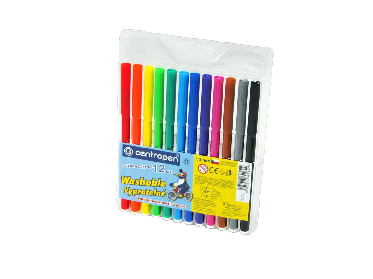 Фломастер centropen (12 кольорів) (7790/12)