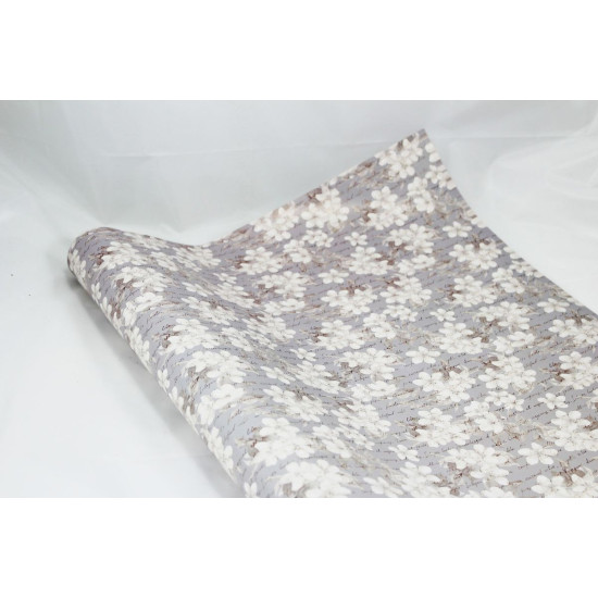 Бумага под-я офсет 50г. цветы вишни на сером; 1000х700 (10листов)Чехия (PCZ10070-10-61)