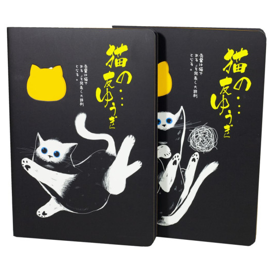 Блокноти-чорні листи, обл. крафт, А5- 20 аркушів "Кот неон" (3202-04)